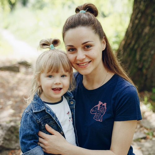 Custom Portrait Outline Embroidered Tee