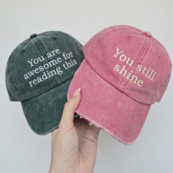 Custom Embroidered Cap (Text)
